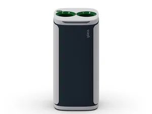 Zelená odpadová nádoba KOBRA WASTEE na sklo